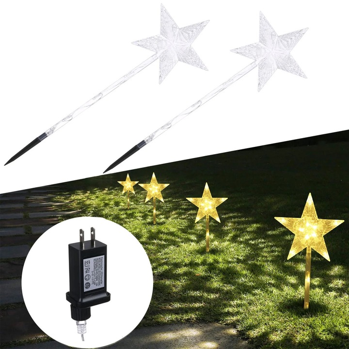 Lampi solare YANYXR декоративни LED, 8 режима, топло бяло, 3.5м