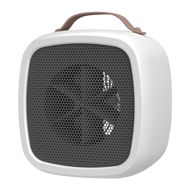 YANYXR mini hordozható hősugárzó 300W fehér 14x14x10cm