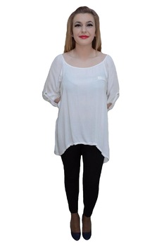 Bluza lejera de primavara, croi interesantb ,D&J Exclusive, Alb Bluza lejera de primavara, croi interesantb ,D&J Exclusive, Alb