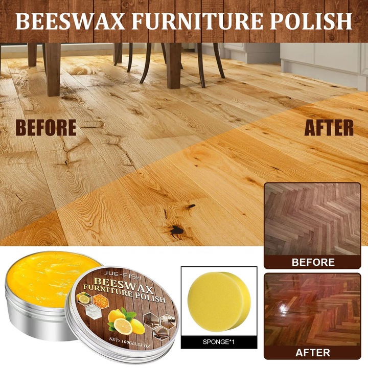 Ceara pentru mobila YANYXR, cu burete, naturala, 1 buc, 100ml