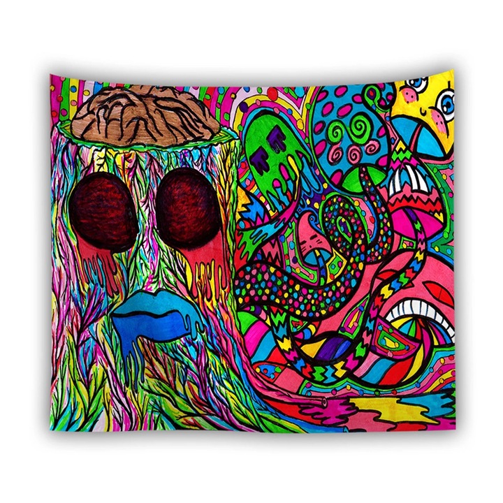 YANYXR Dekoratív faliszőnyeg, 150x100cm, poliészter, többszínű