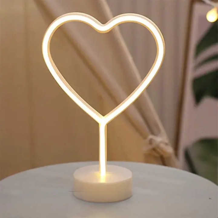 Lampa neon ananas, decor petrecere, lumina calda, 12x10x30cm