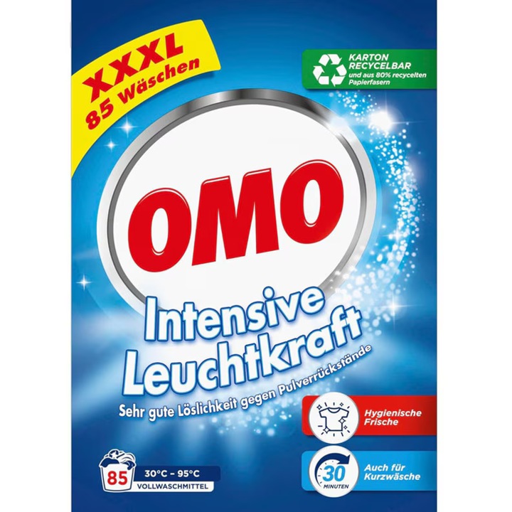 OMO mosópor, Univerzális, XXXL kiszerelés, 5,1 kg, 85 mosás