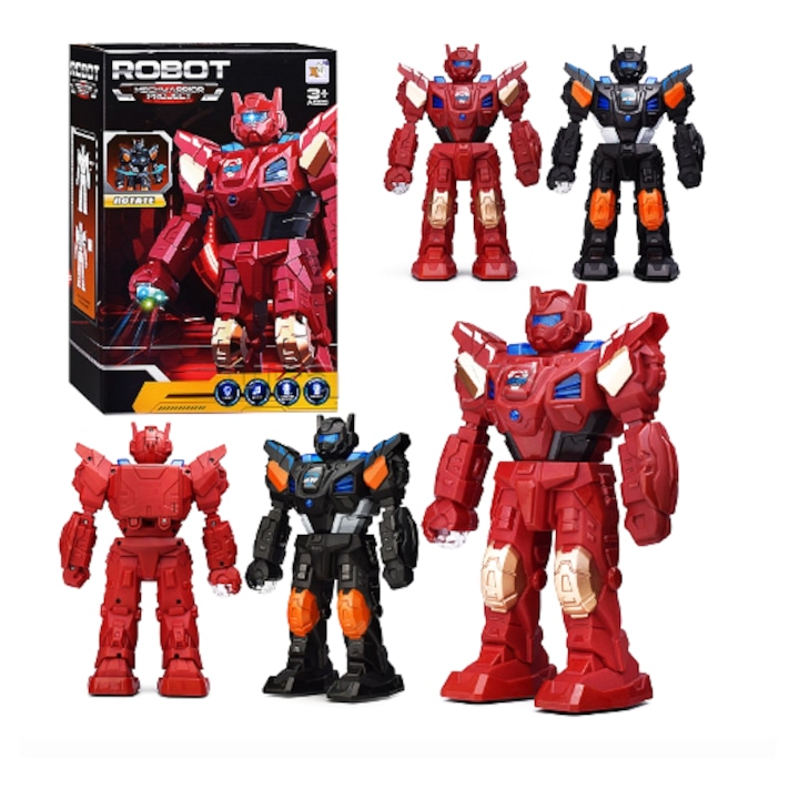 Играчка Робот "Space Warrior" с LED светлини, Звуци R, LED светлини, Звуци, Подарък за деца 3+ години