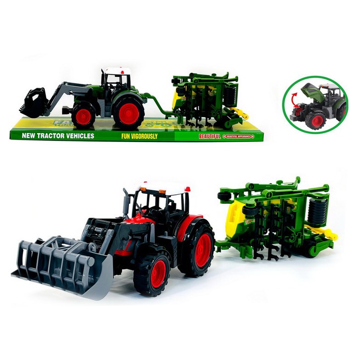 Tractor de Jucarie, Plastic Durabil, Idee Cadou Baieti 3+ Ani