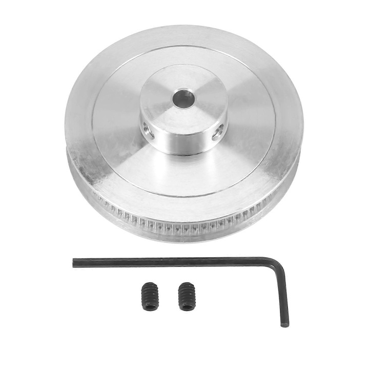 Szinkron fogaskerék 80T alumínium, ezüst, 5mmx80T