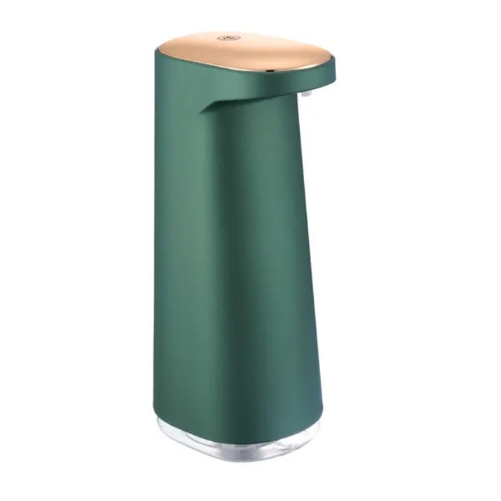 Automata habszappan adagoló, USB-ről tölthető, sötétzöld, 450ml