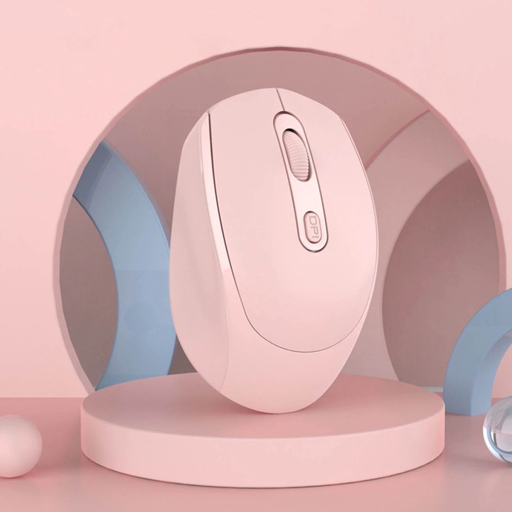 Безжична мишка YANYXR 2.4G+BT5.1, оптична, 1600DPI, презареждаема, черна
