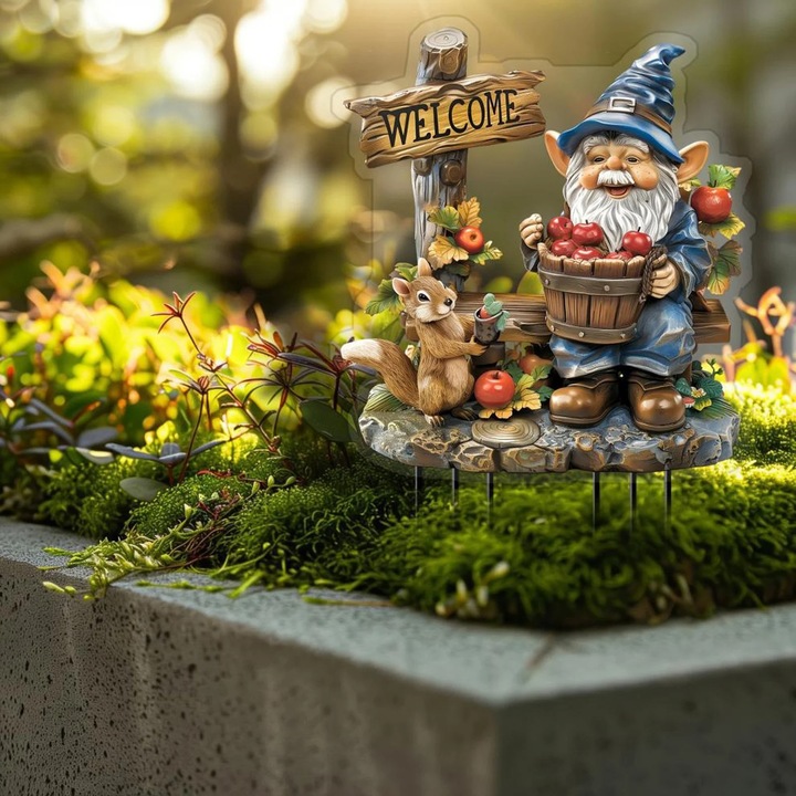 Figurina gradina YANYXR pitic Craciun decorativ pentru plante in ghiveci