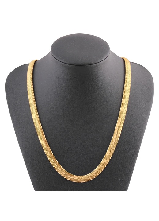 Lantisor sarpe 18K aur galben 8mm unisex