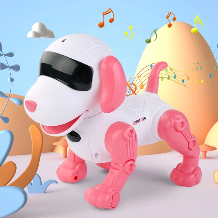 Robot de jucarie YANYXR cantator programabil albastru 19x12x17cm