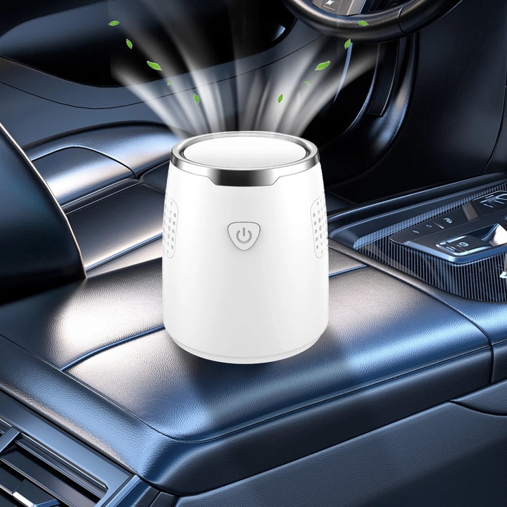 Purificator auto YANYXR portabil alb 9x8x8cm cu eliminare miros si conservare alimente