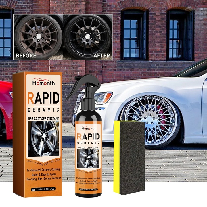 YANYXR 2 az 1-ben kerámia autógumi védő spray 100ml szett