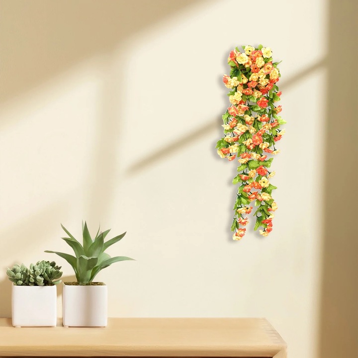 YANYXR sárga művirág 85cm nappali fali dekoráció