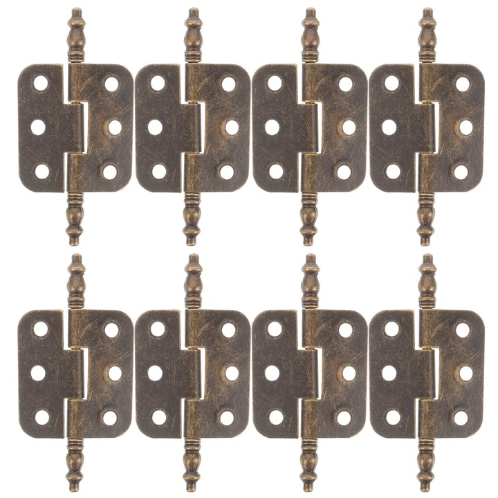 YANYXR Антични панти комплект 10 броя желязо 7.1x3.5x0.5cm кафяви
