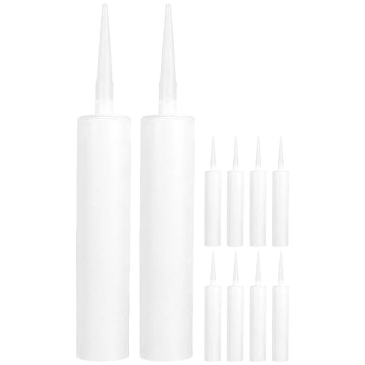 Set 10 tuburi etansare refillabile YANYXR alb 33x4.6x4.6cm