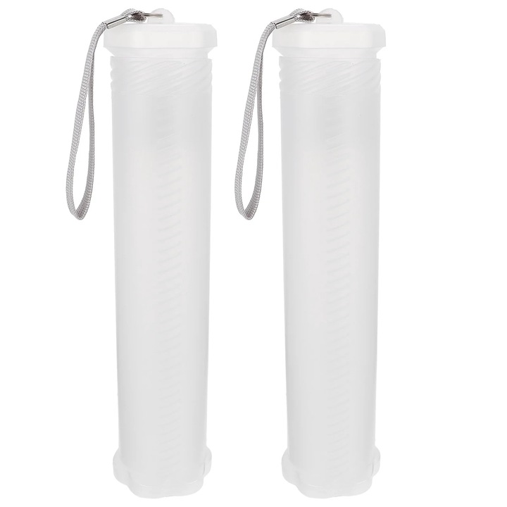 Penar telescopic YANYXR, transparent, set 2 buc, plastic, portabil