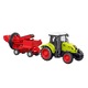 YANYXR piros farm traktor játék 24x6x6cm súrlódásos