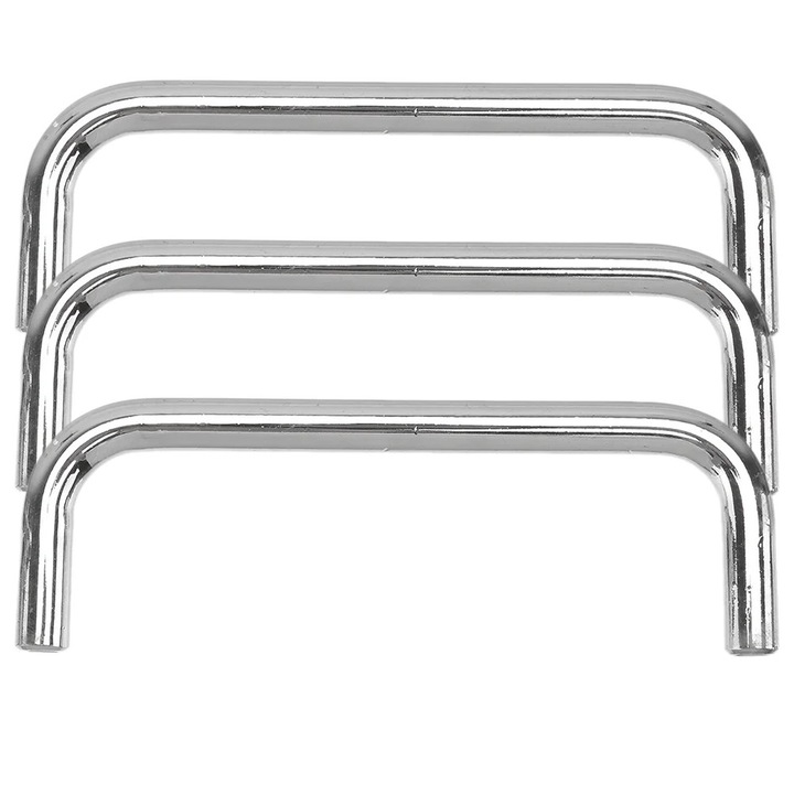 Maner sertar YANYXR metal argintiu 10.8x3.6x1cm set 3 buc