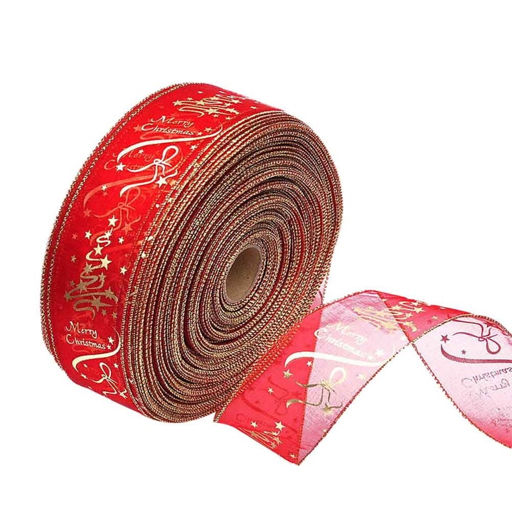 2 db YANYXR piros szatén szalag készlet 400x6.3cm ajándék dekoráció