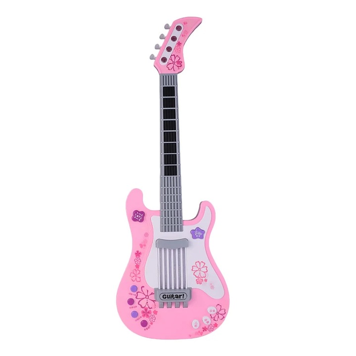 YANYXR elektromos játék gitár gyerekeknek, színes, 20x4.5x57 cm