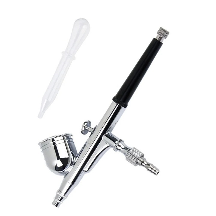 YANYXR 0.2mm fém airbrush pisztoly 15.3x6.5x2.5cm festéshez és körömdíszítéshez