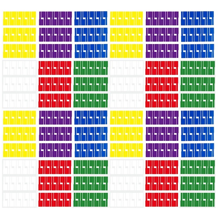 YANYXR öntapadós címkék többszínű 29.7x21cm 24 lapos szett 720 db