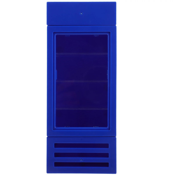 YANYXR kék dekoratív mini hűtőszekrény babaházhoz 16.2x6.5x4.5cm
