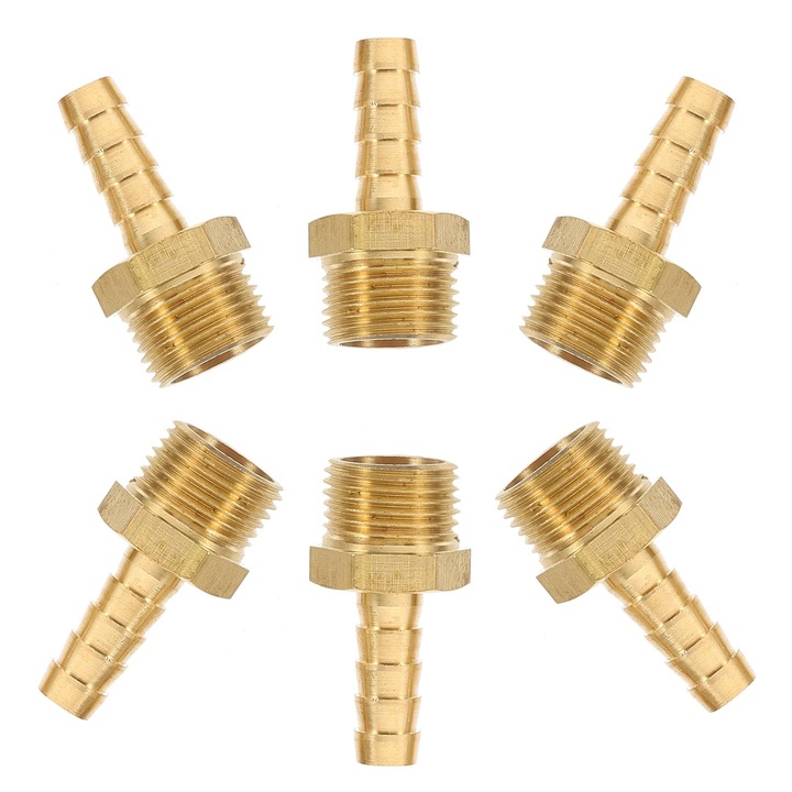 YANYXR 6 db öntözőcsatlakozó és -adapter készlet, sárgaréz, strapabíró, 3.7x2x2cm