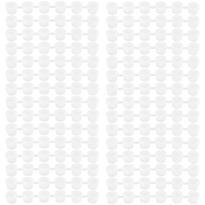 Set 30 cutii depozitare YANYXR 3ml transparent 16.7x2.6x1.6cm