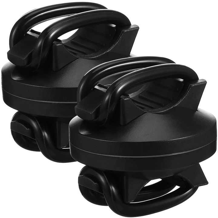 YANYXR kerékpár lámpatartó 360 fokos fekete 5.2x5.2x4 cm 2 db-os szett