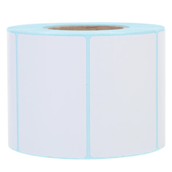 YANYXR fehér hőcímkék 6x4cm, 2 tekercs, 700 db/szett