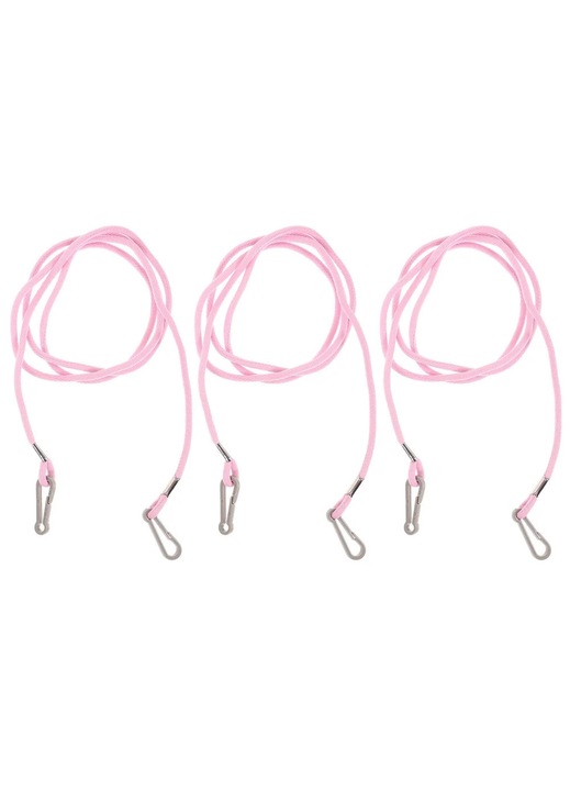 Set 3 Curele Agatare Manusi YANYXR, Roz, 104x0.5x0.5cm