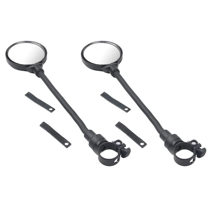 Oglinzi bicicleta YANYXR set, reglabil, negru, 38x9x4.5cm