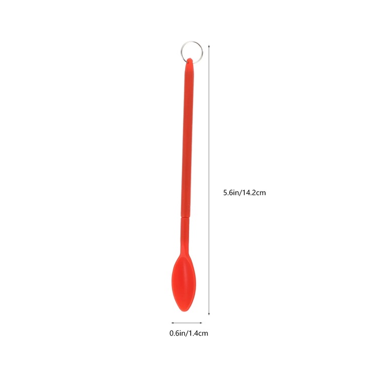 YANYXR szilikon spatula és kanál készlet, piros, 14.2x1.4x0.5cm