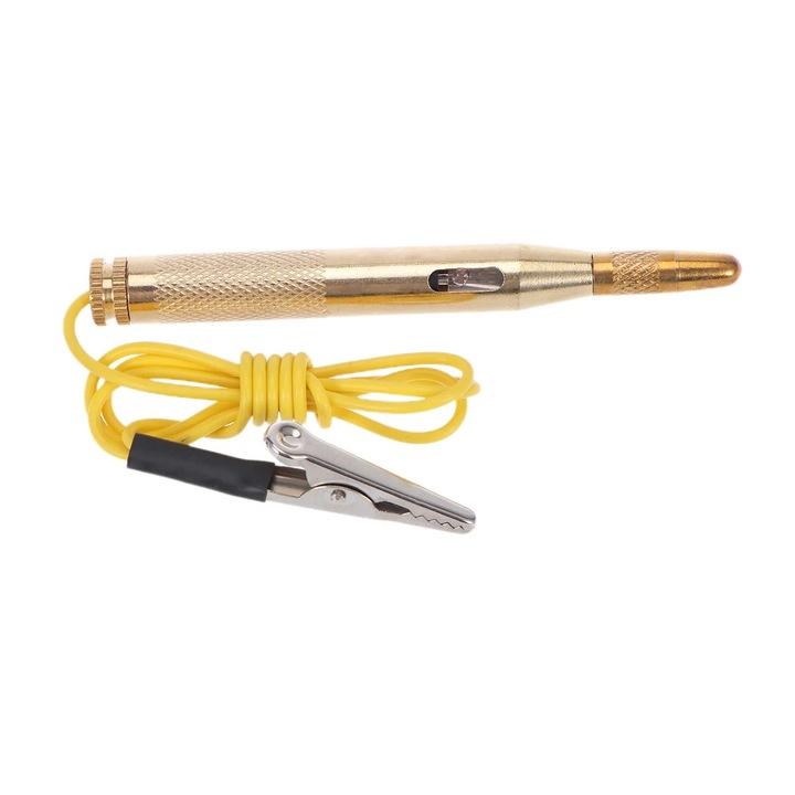 Tester tensiune auto YANYXR metal 6-24V 10x1x1cm crocodil