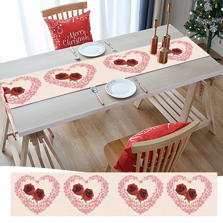 Декорация за маса YANYXR Valentine многоцветна 30x30x2см