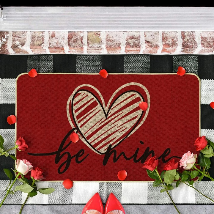 Килим за под YANYXR многоцветен 40x60cm Свети Валентин