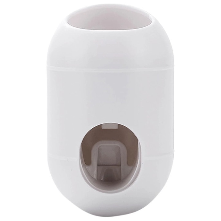 Dispenser automat pasta de dinti YANYXR alb, fara gauri, 1 buc