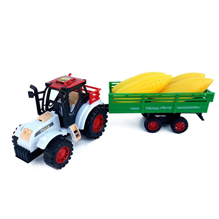 Tractor de Jucarie, Plastic Rezistent, Cadou Baieti 3+ Ani