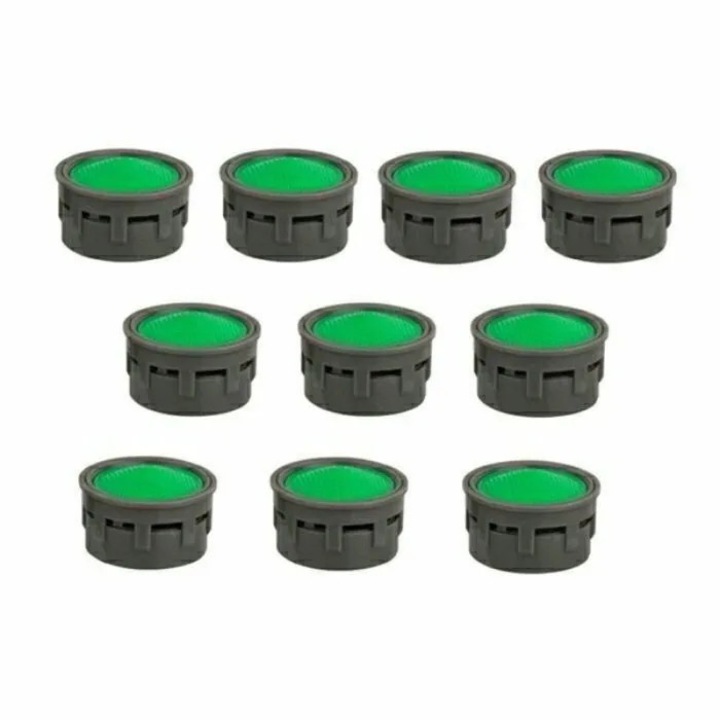 10 db víztakarékos csaptelep perlátor készlet gumitömítésekkel, zöld, M22x1/M24x1
