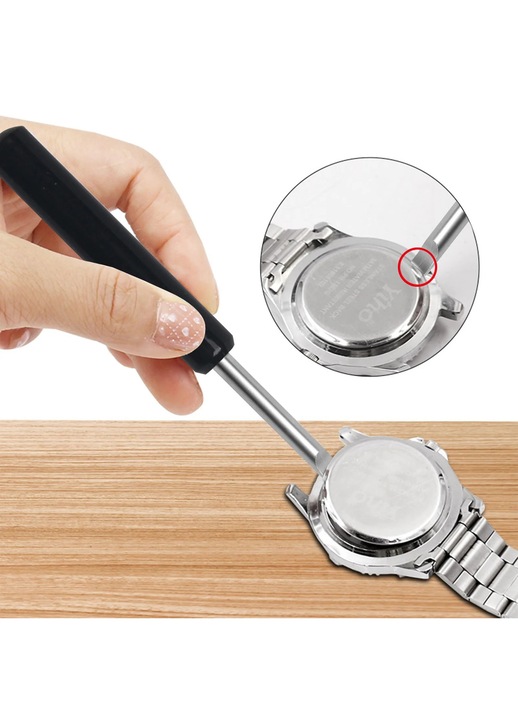 Set scule deschidere ceas YANYXR metal plastic argintiu 11x1.5x1.5cm