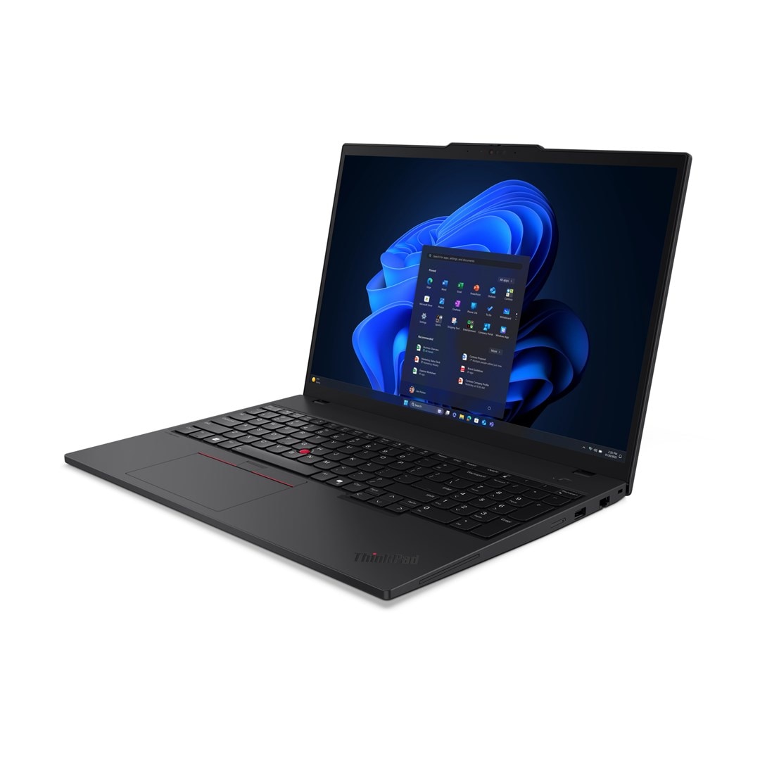 Laptop Lenovo ThinkPad T16 G4, 16" WUXGA, Intel® Core™ Ultra 5 225U pana la 4.8 GHz, 16 GB RAM DDR5 5600, 512 GB SSD, Intel® Graphics, Windows 11 Pro, Black 512 GB