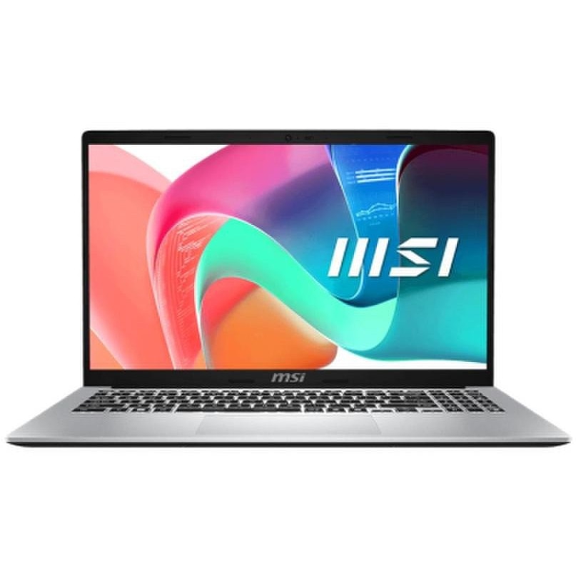 Laptop MSI Modern 15, 15.6" Full HD, Intel® Core™ i5 1334U pana la 4.6 GHz, 8 GB RAM DDR4 3200, 512 GB SSD, Intel Iris Xᵉ Graphics, Free Dos, Platinum Gray 512 GB