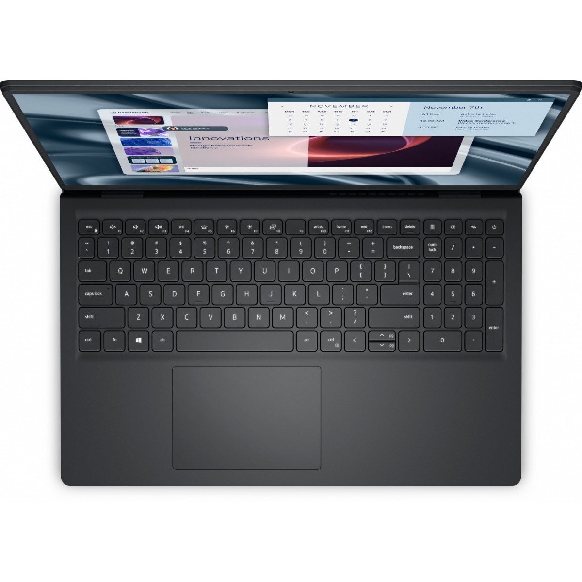 Laptop DELL Pro 15 Essential, 15.6" Full HD, Intel® Core™ 3 100U pana la 4.7 GHz, 8 GB RAM DDR5 4400 MT/s, 512 GB SSD, Intel® Graphics, Windows 11 Pro, Black 512 GB