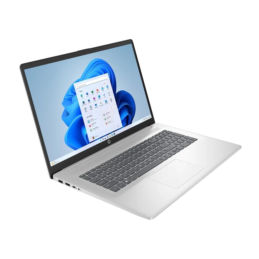 Laptop HP 17, 17.3" Full HD, AMD Ryzen™ 5 7430U pana la 4.3 GHz, 16 GB RAM DDR4, 512 GB SSD, AMD Radeon Vega, Windows 11 Home, Natural Silver 512 GB