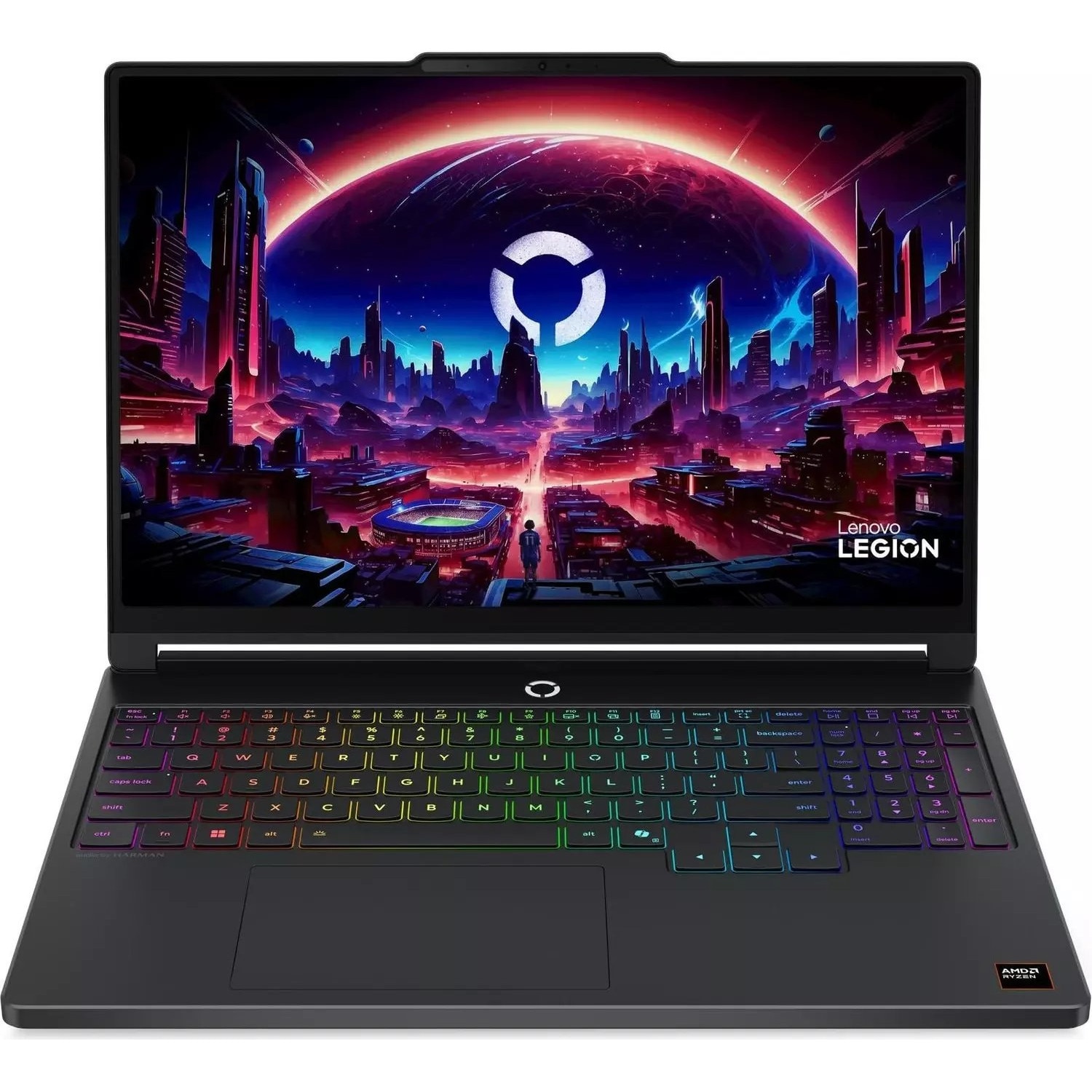 Laptop Lenovo Legion 5, 15.3" WQXGA, AMD Ryzen™ 7 250 pana la 5.1 GHz, 16 GB RAM DDR5 5600, 512 GB SSD, NVIDIA® GeForce® RTX 5050 8 GB, Free Dos, Eclipse Black 512 GB