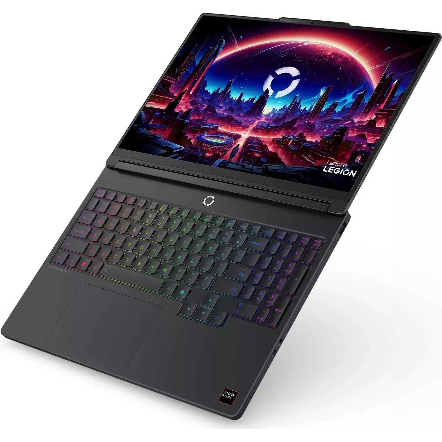Laptop Lenovo Legion 5, 15.3" WQXGA, AMD Ryzen™ 7 250 pana la 5.1 GHz, 16 GB RAM DDR5 5600, 512 GB SSD, NVIDIA® GeForce® RTX 5050 8 GB, Free Dos, Eclipse Black 512 GB