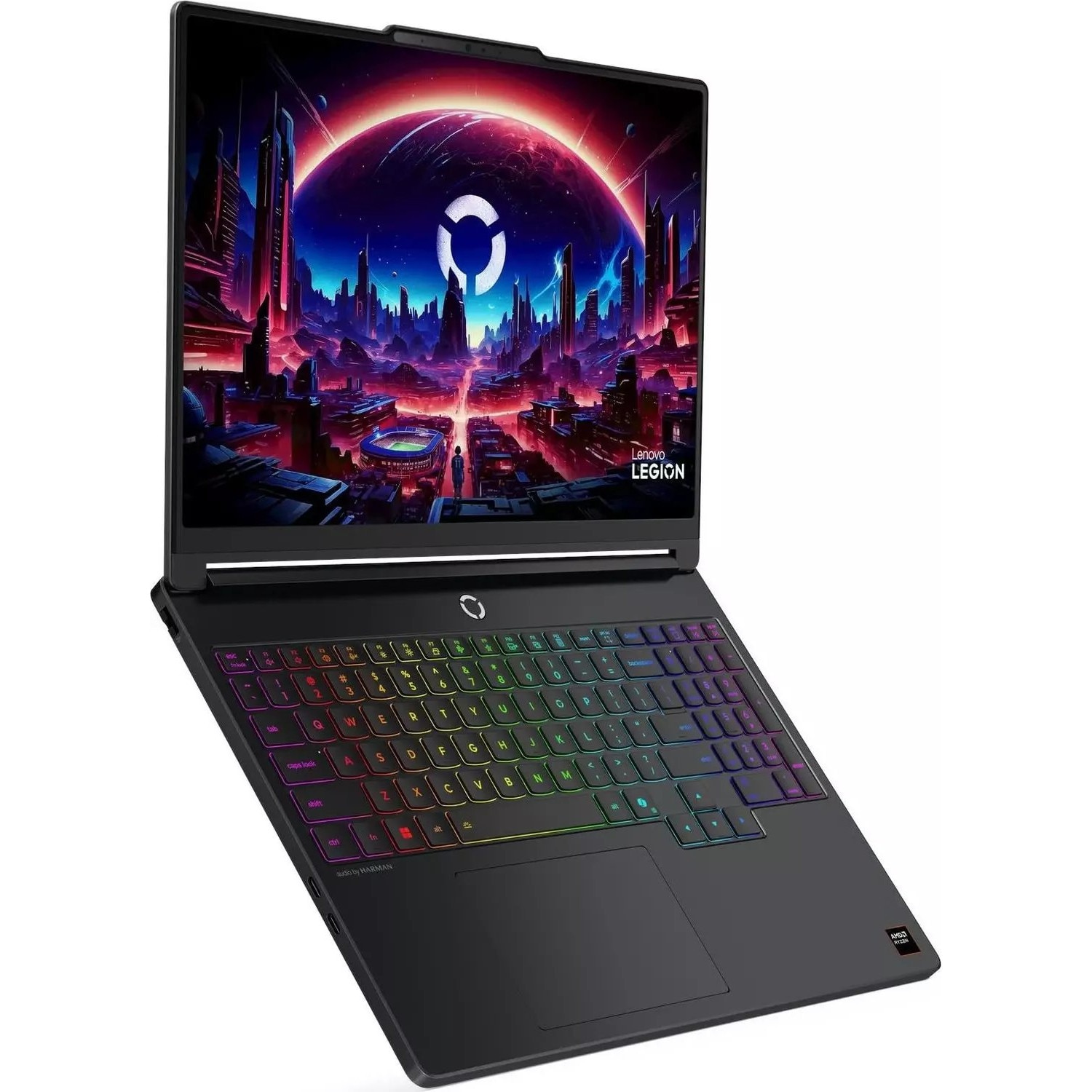 Laptop Lenovo Legion 5, 15.3" WQXGA, AMD Ryzen™ 7 250 pana la 5.1 GHz, 16 GB RAM DDR5 5600, 512 GB SSD, NVIDIA® GeForce® RTX 5050 8 GB, Free Dos, Eclipse Black 512 GB