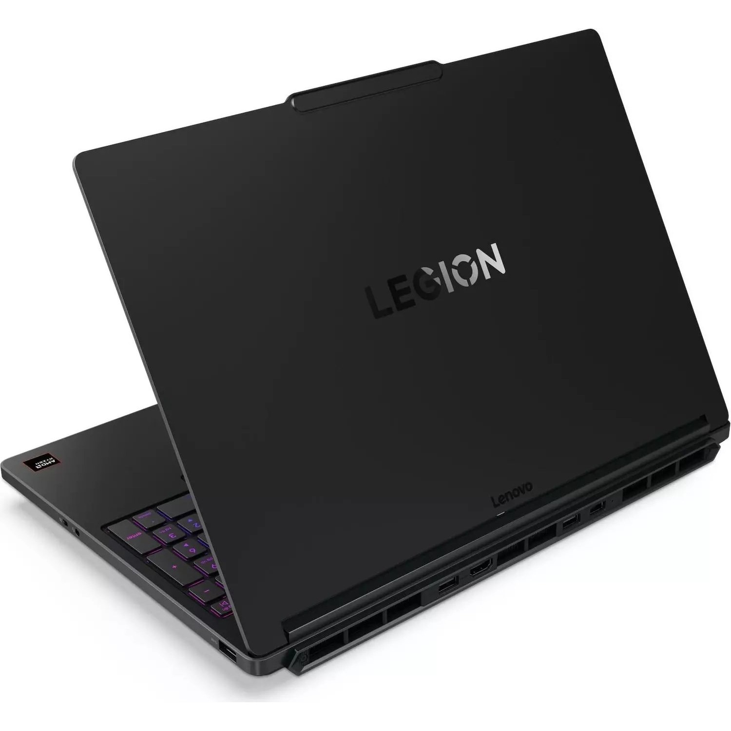Laptop Lenovo Legion 5, 15.3" WQXGA, AMD Ryzen™ 7 250 pana la 5.1 GHz, 16 GB RAM DDR5 5600, 512 GB SSD, NVIDIA® GeForce® RTX 5050 8 GB, Free Dos, Eclipse Black 512 GB